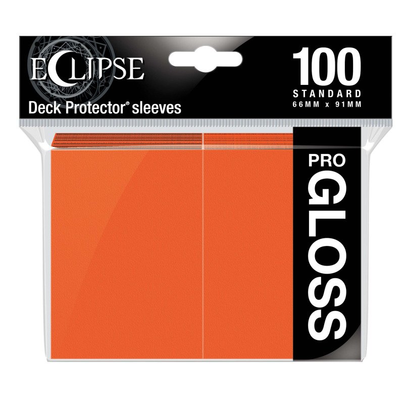 UP – Eclipse Standard Sleeves Pumpkin Orange Gloss (100 Fundas)