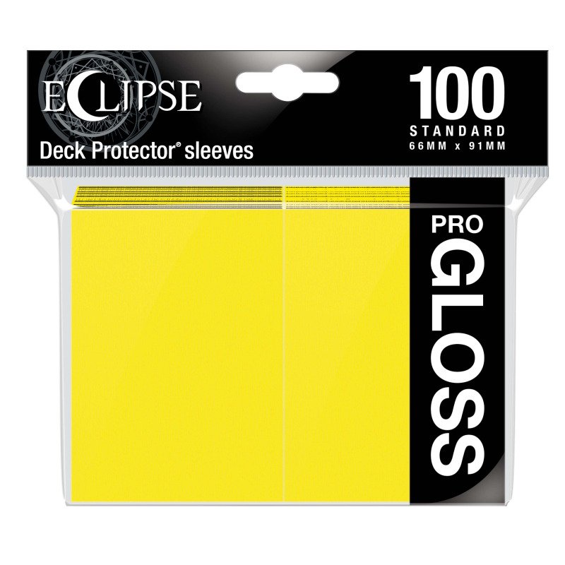 UP – Eclipse Standard Sleeves Lemon Yellow Gloss (100 Fundas)