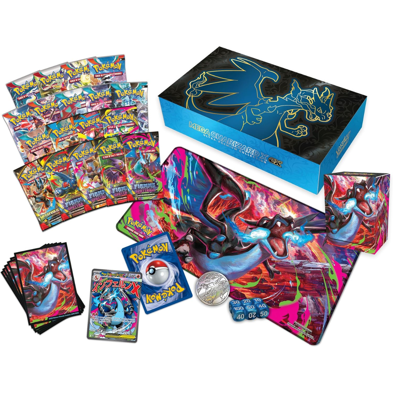 Pokémon: Colección Ultra Premium Mega Charizard X ex | JCC Pokémon | Español