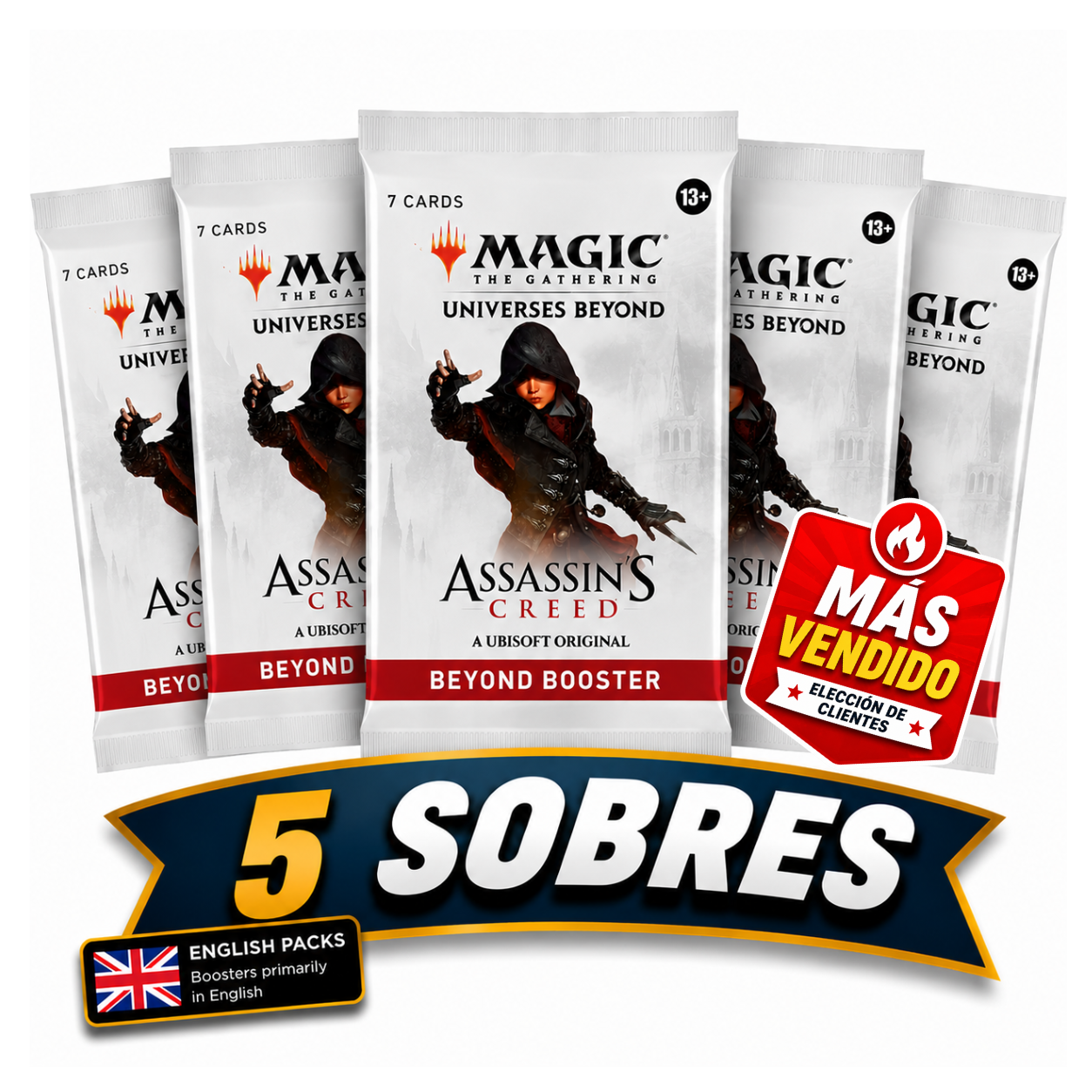 Pack 5 Sobres Assassin’s Creed (EN)