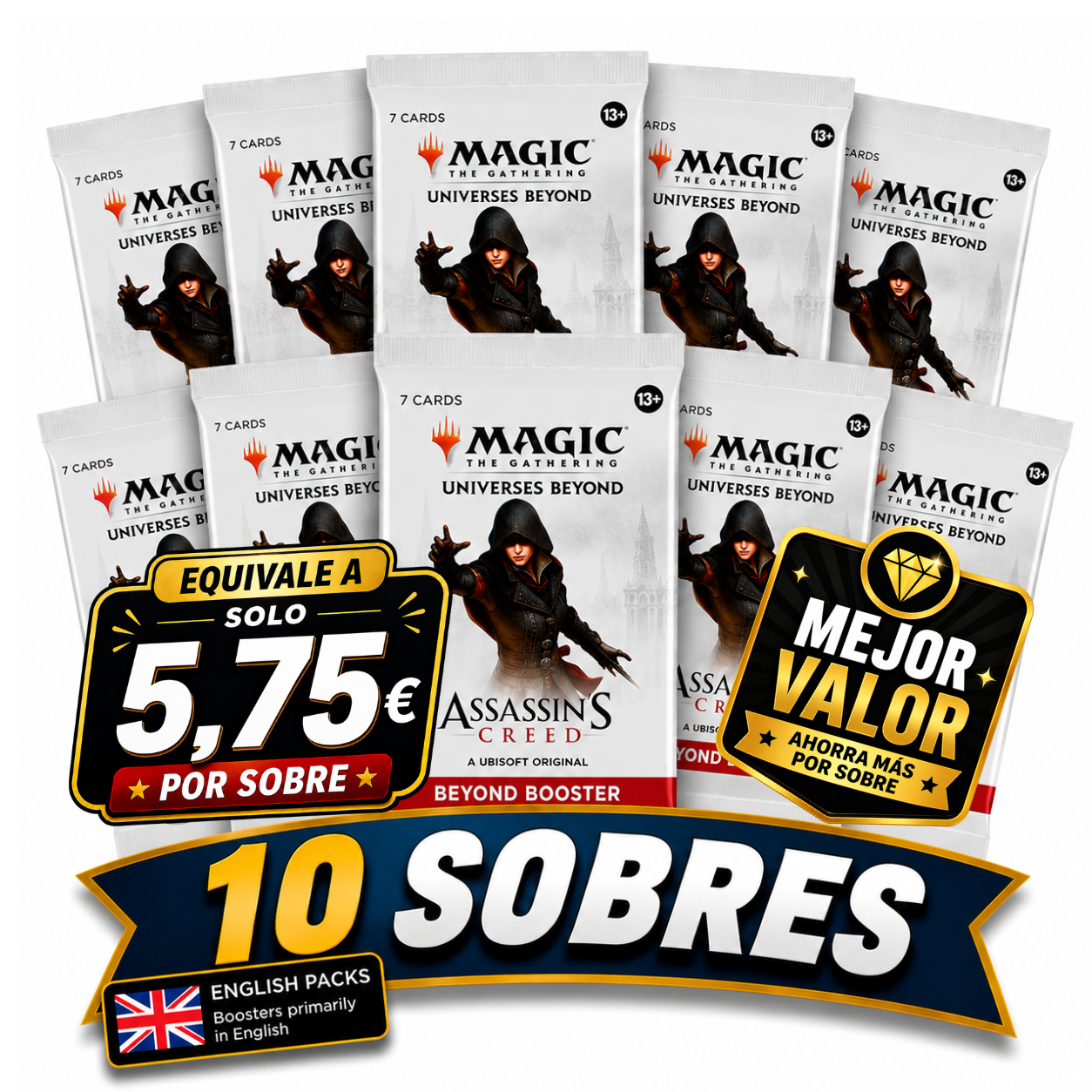 Pack 10 Sobres Assassin’s Creed (EN)