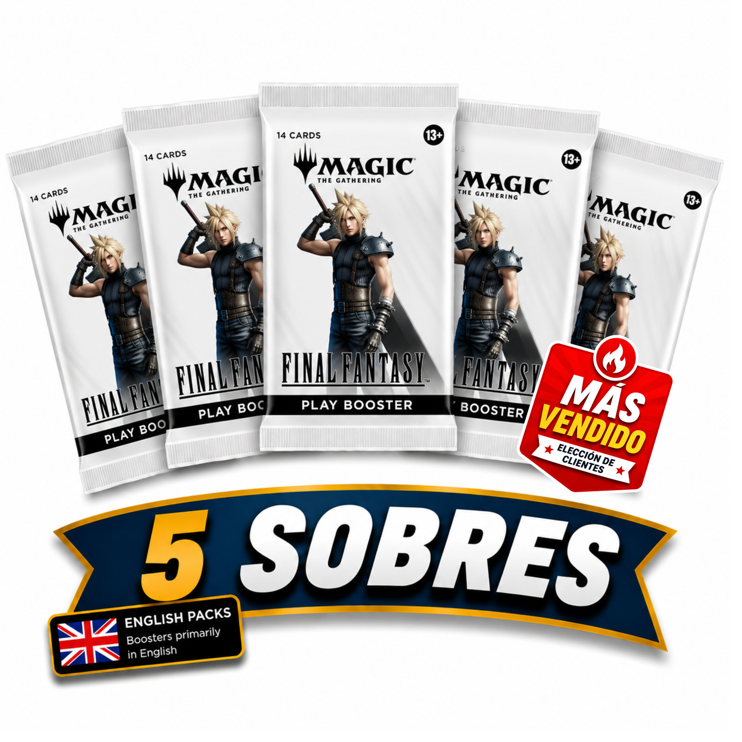 Pack 5 Sobres Final Fantasy (EN)