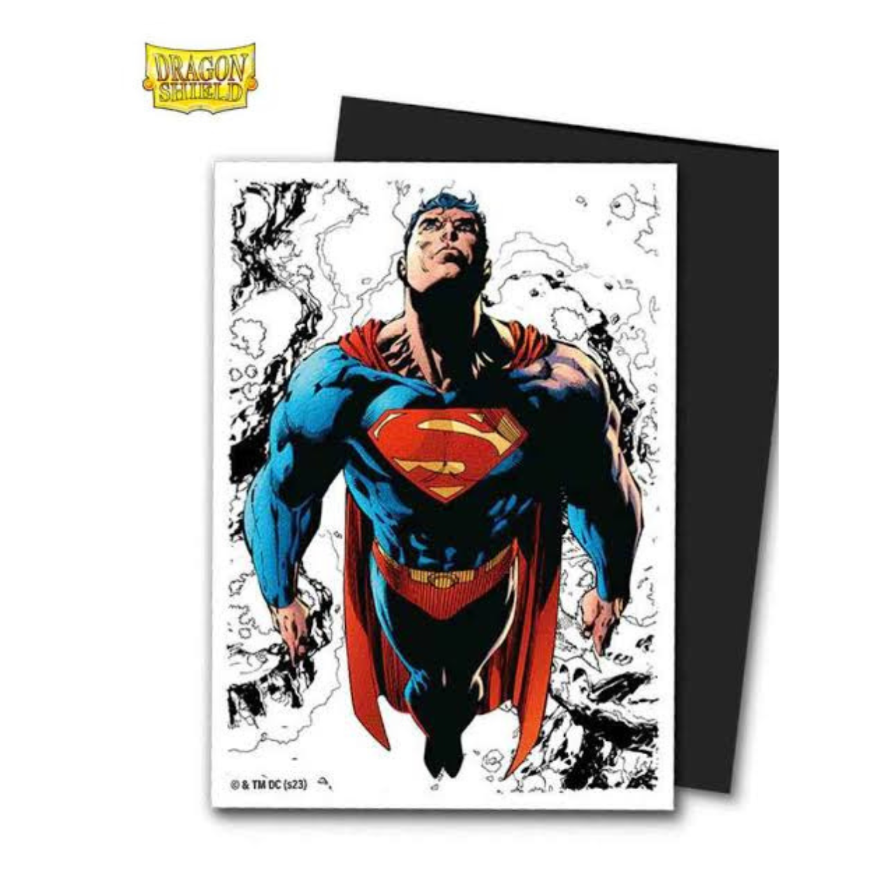 Dragon Shield Standard Licensed Dual Art Sleeves: Superman Core Full Color (100 Sleeves) [Matte]