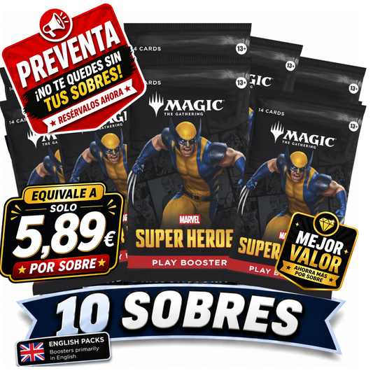 Pack 10 Sobres Marvel Super Heroes (10835351863642)