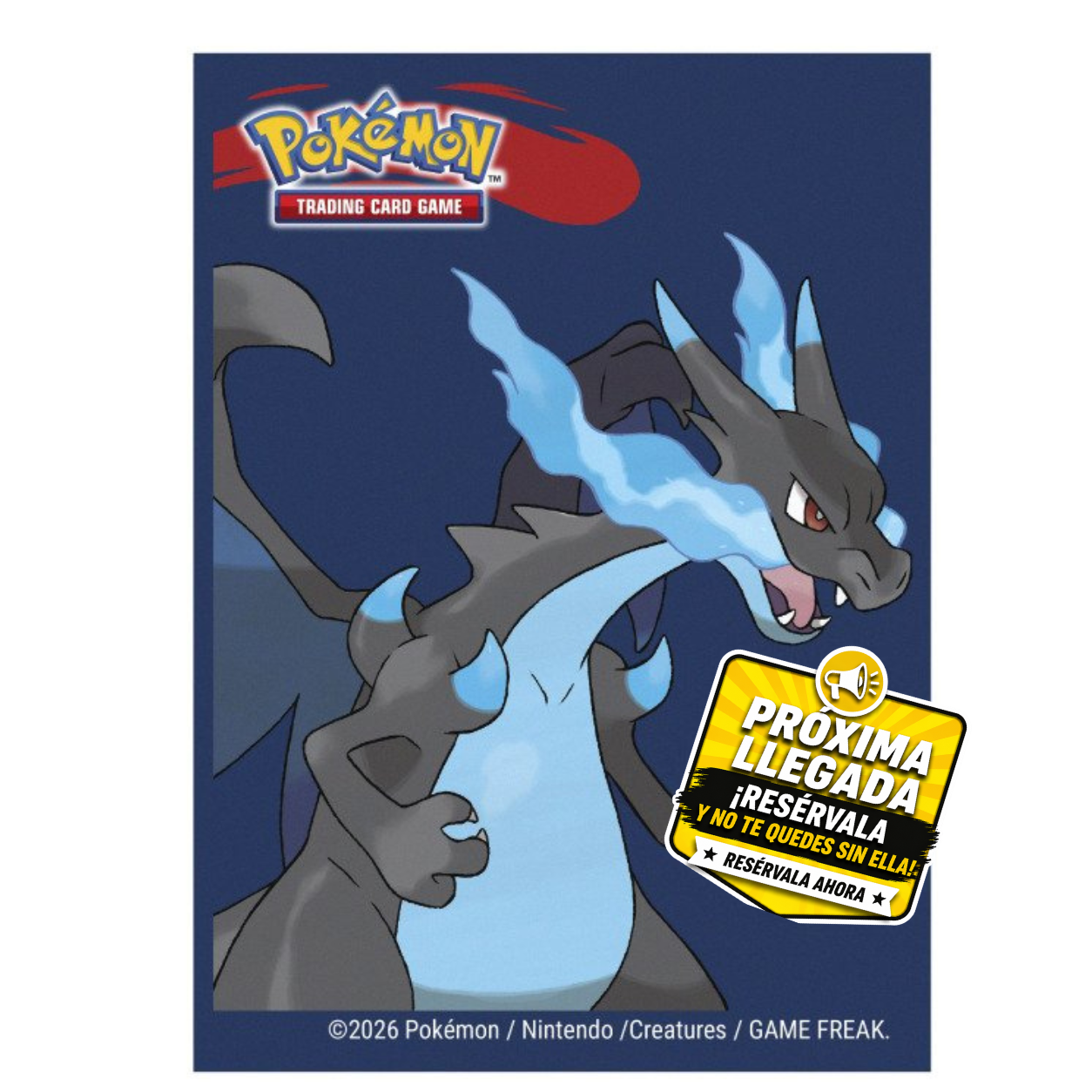 Pokémon Deck Protector Sleeves: Mega Charizard X (65 Fundas)