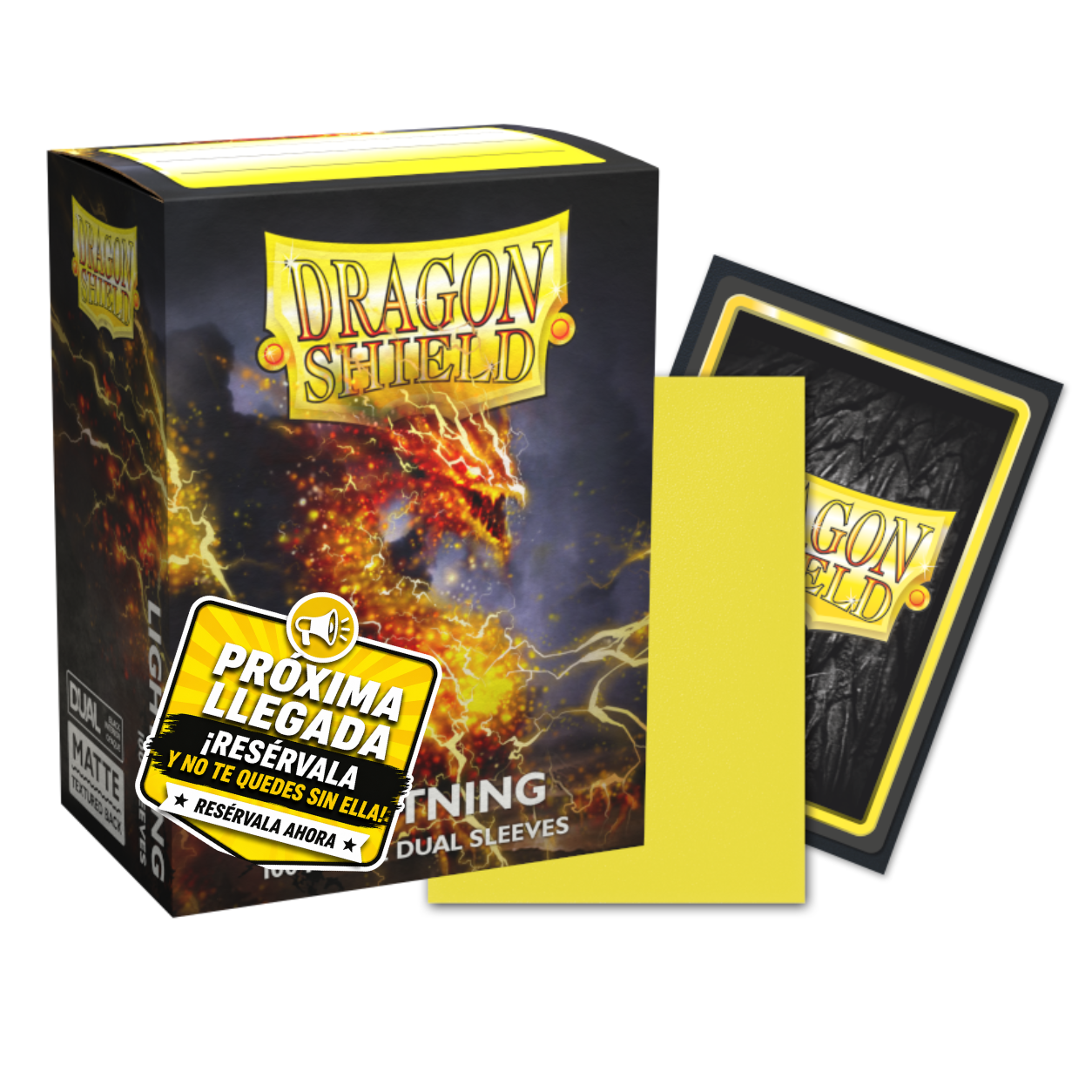 Dragon Shield Dual Matte Lightning Standard Sleeves (100 Fundas)