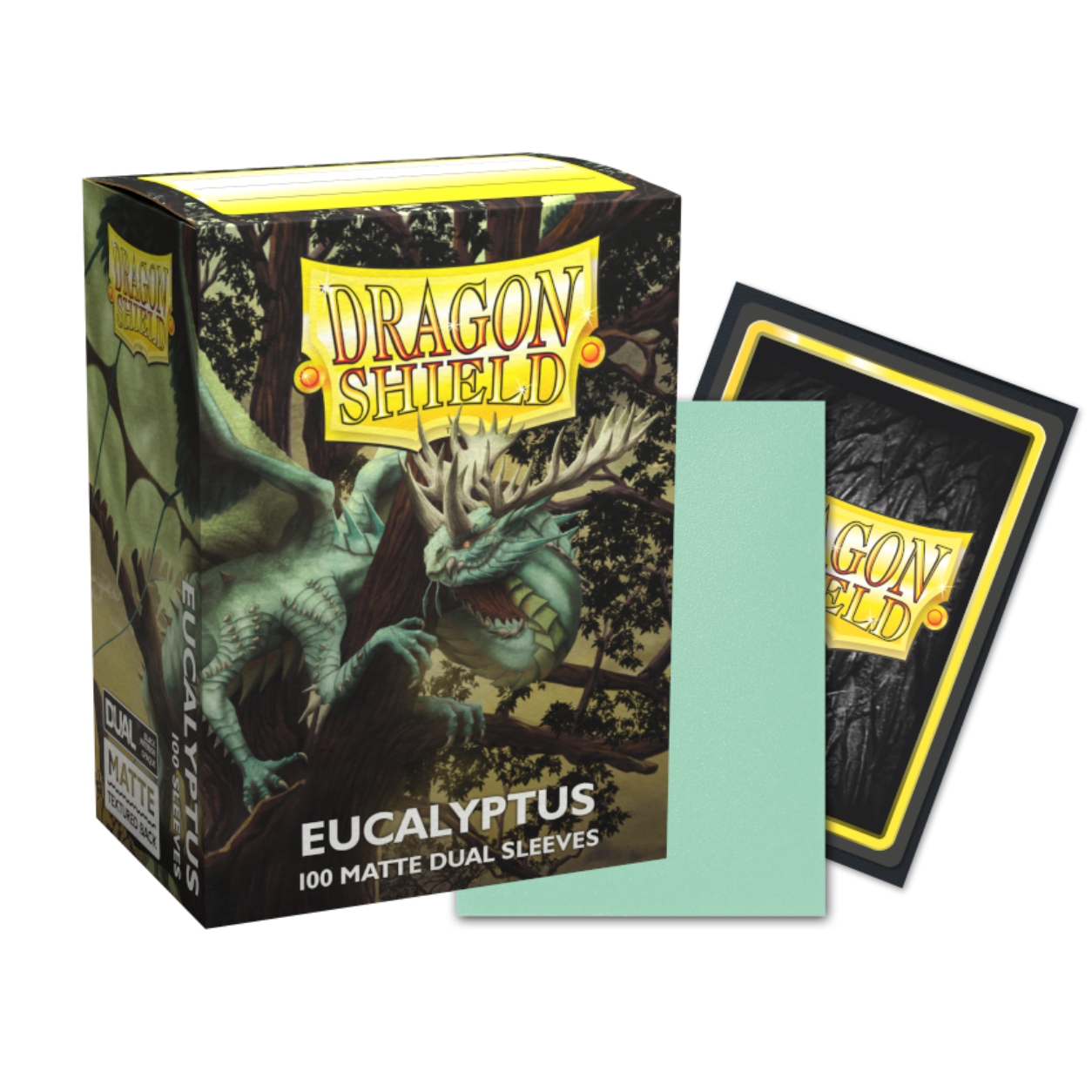 Dragon Shield Dual Matte Sleeves Eucalyptus (100 Fundas) | Standard Size