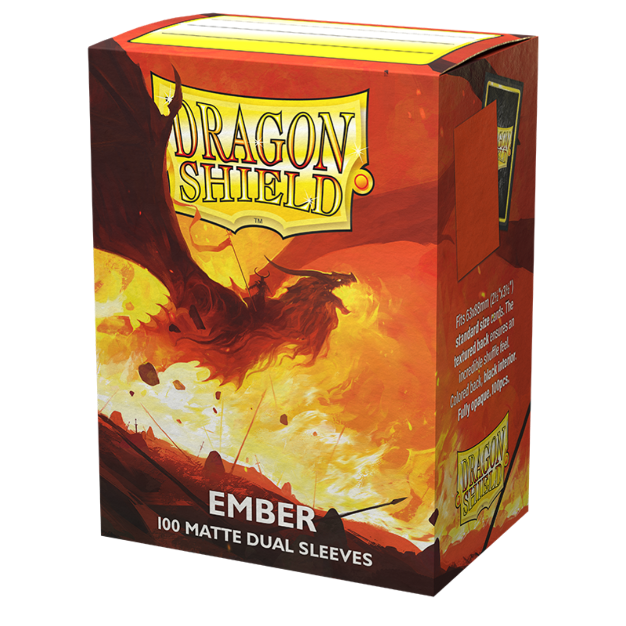 Dragon Shield Dual Matte Sleeves Ember (100 Fundas) | Standard Size
