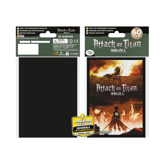 Dragon Pro Gaming (DPG) Standard Sleeves – Attack on Titan: The Wall (60 Fundas)
