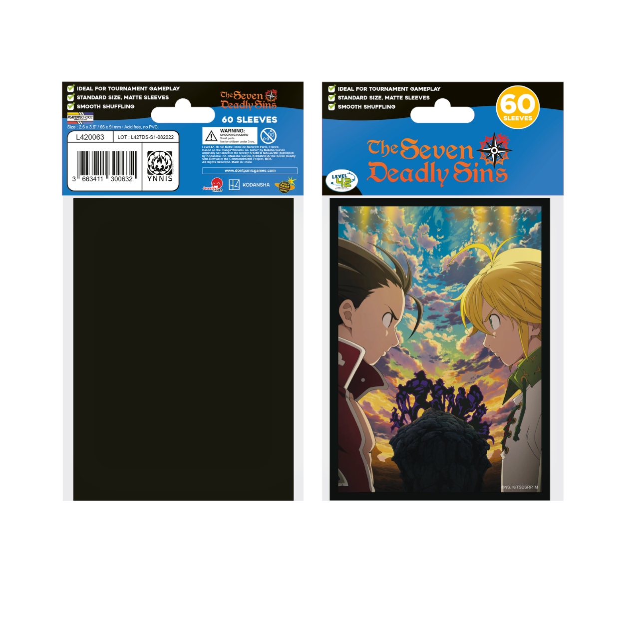 Dragon Pro Gaming (DPG) Standard Sleeves – Seven Deadly Sins Confrontation (60 Fundas)