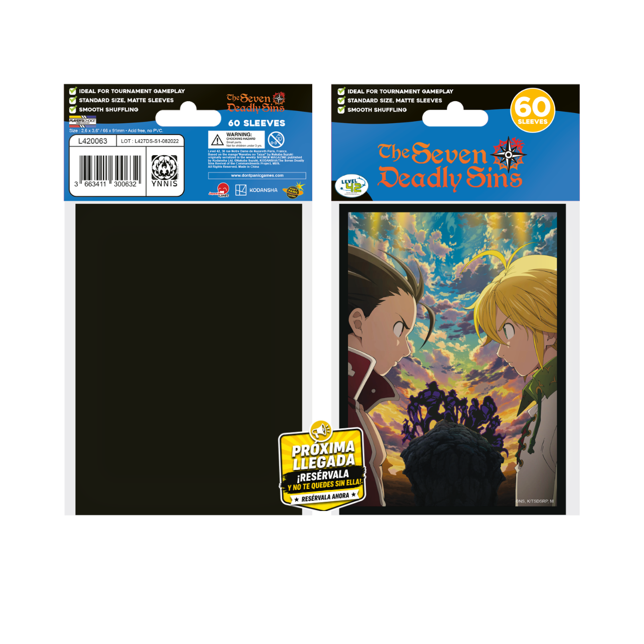Dragon Pro Gaming (DPG) Standard Sleeves – Seven Deadly Sins Confrontation (60 Fundas)